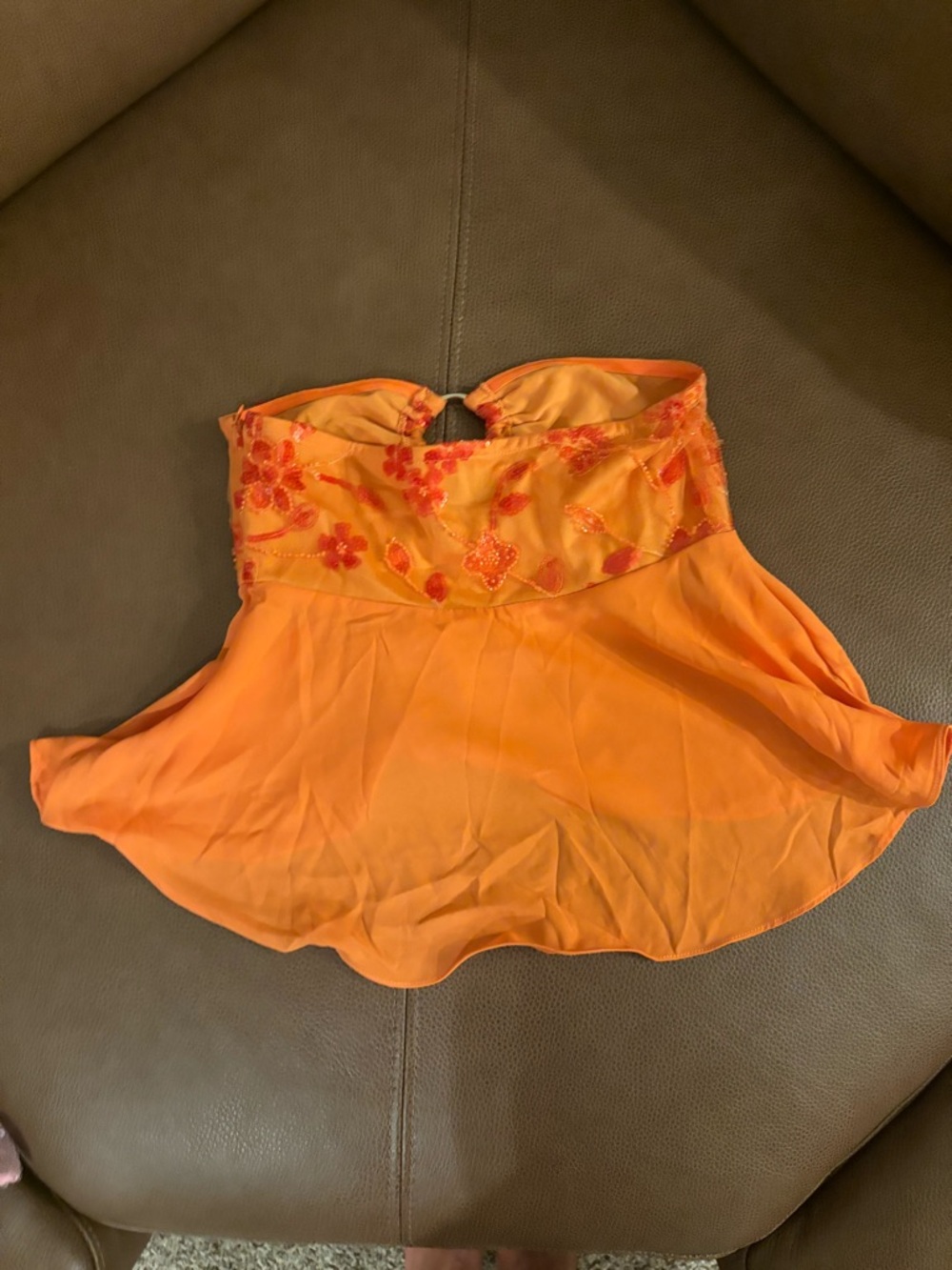 Peppermayo Kenya Beaded Halter Top - Orange - Picture 4 of 5